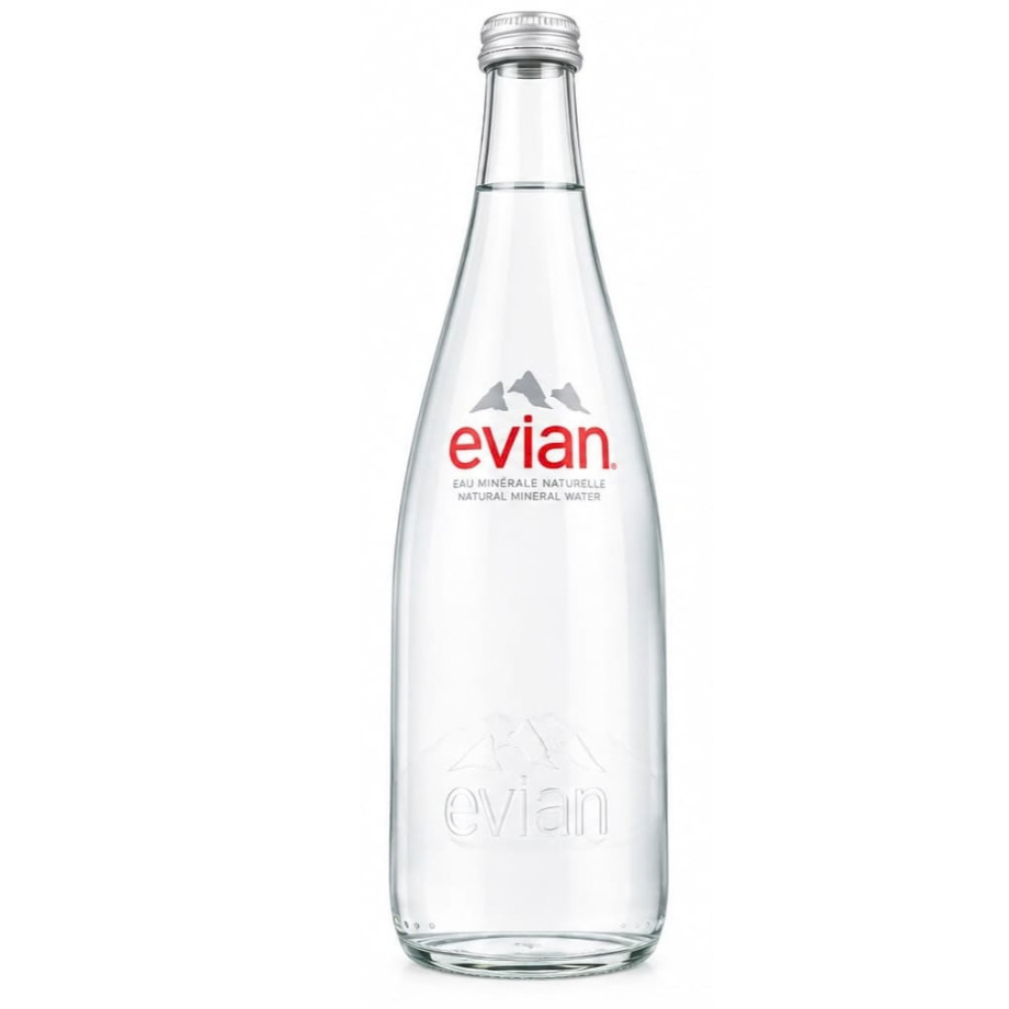 Água Evian Vidro 750ml